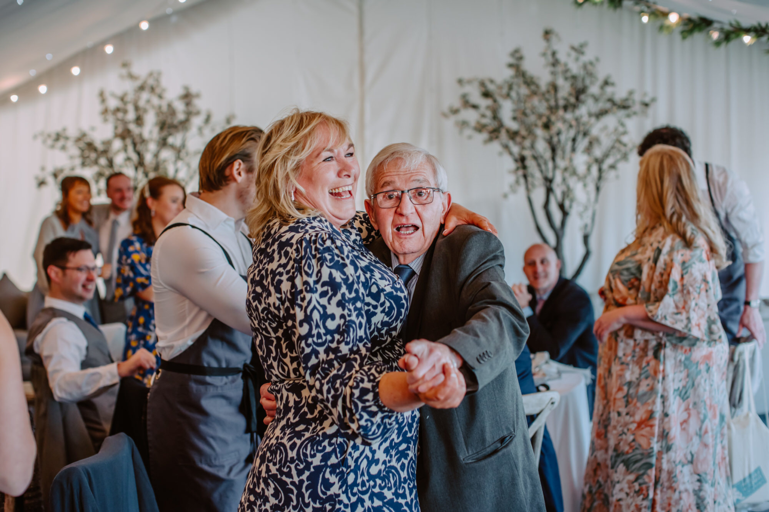 Guest dancing with the granddad 