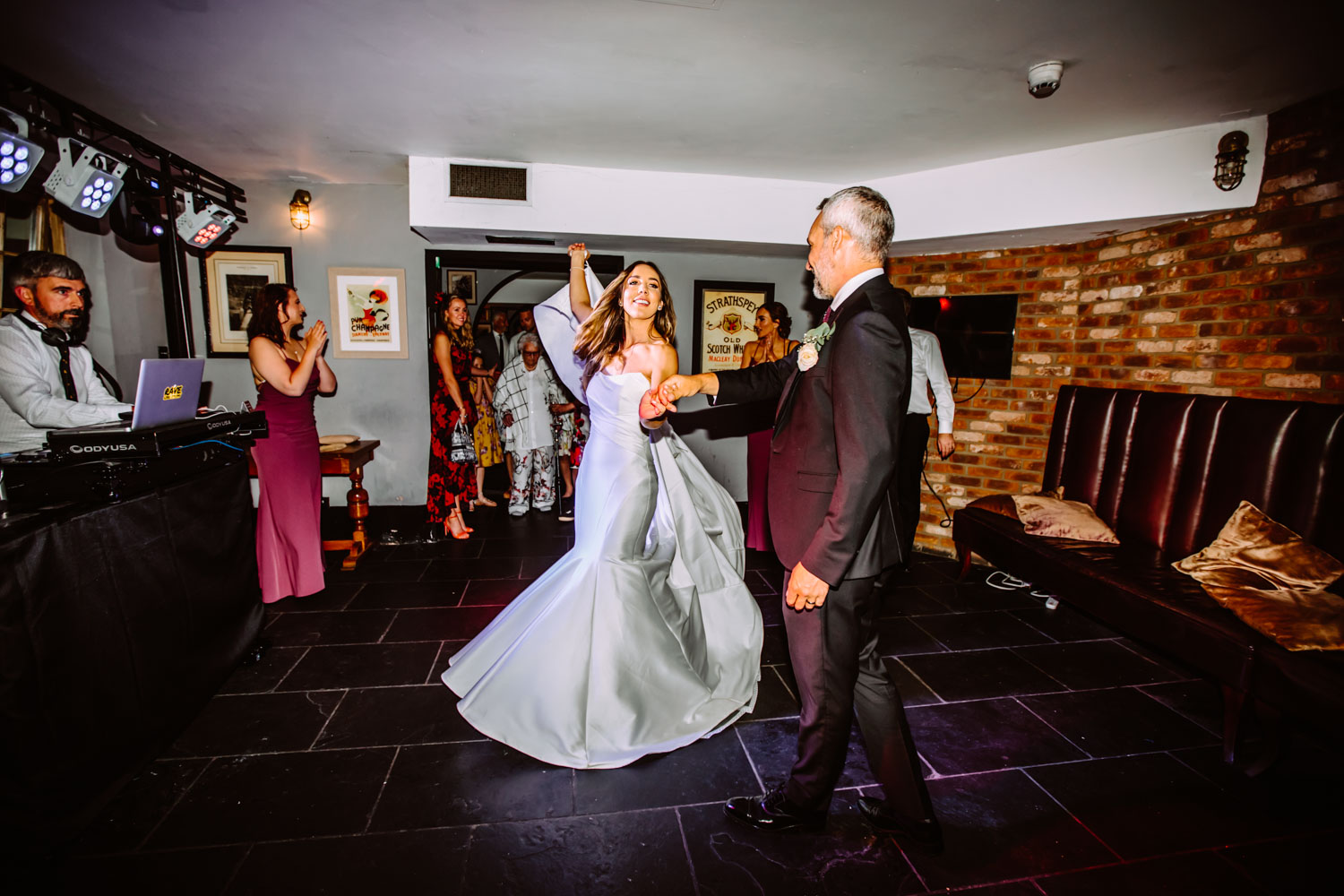 First dance of newlyweds 