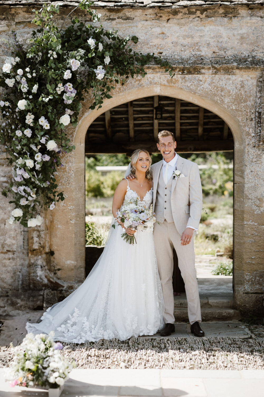 The bride and the groom at The Caswell House